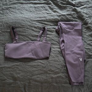 Vuori Evolve Plum Leggings and Top Set
